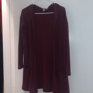 Hooded Long Cardigan